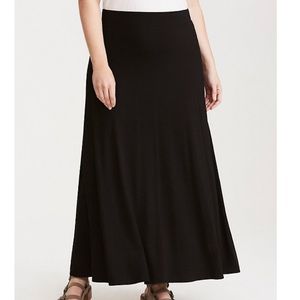 Black maxi skirt